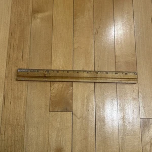 Vintage Westcott 12" Metallkante Holzlineal mit Bleistiftauflage Made in USA - SCHÖN - Bild 1 von 16