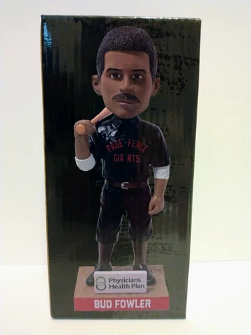 2022 Bud Fowler Page Fence Giants Bobblehead SGA Lansing Lugnuts - Hall of Fame Cover