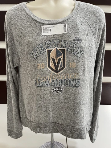 Vegas Golden Knights Soft Sweater Womans XXLarge Grey NEW Cover