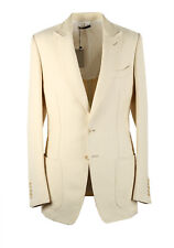 TOM FORD Buckley Off White Suit Size 48 / 38R U.S. In Cotton Fit E New With Tags