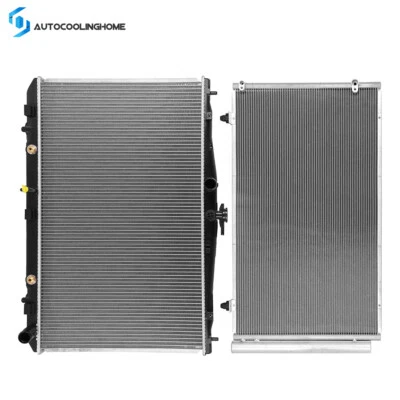 Cooling Radiator And AC Condenser For 2011 2012 2013 2014-2015 Toyota Sienna - Image 1 of 4