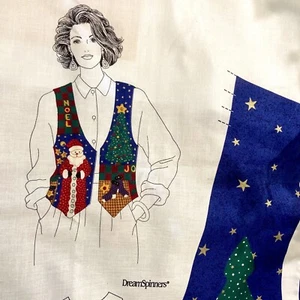 Christmas Vest Novelty Fabric & Pattern (cut & sew) (Dreamspinners) - Picture 1 of 4