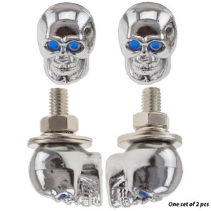 Perno de matrícula azul perno de motocicleta para perno de calavera - Imagen 1 de 3