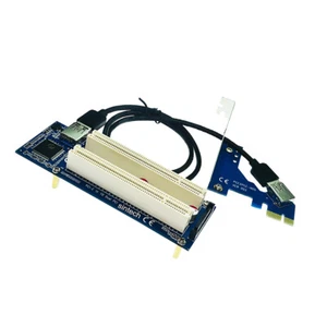 PCI-E Express X1 to Dual PCI Riser Extend Adapter Card With - Afbeelding 1 van 3