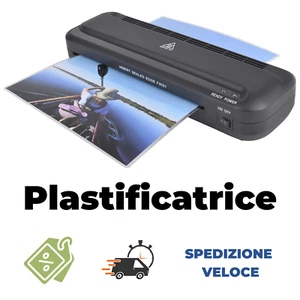 Plastificatrice A4 Laminatore Fogli Trasparenti Plastificatore Laminazioni - Foto 1 di 5