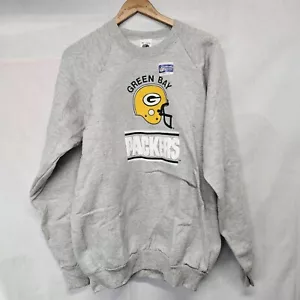 Vtg Green Bay Packers Pullover Sweatshirt Gray Men's Size XXL - Picture 1 of 3