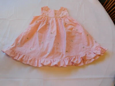 Vestido sin marca vestido para niñas jóvenes talla 3T niño pequeño rosa pana usado en excelente estado Foto 1 de 4