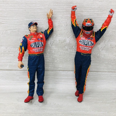 Jeff Gordon Action Figures Loose Lot of 2 Vintage 8" Nascar Racing Series VTG Cover