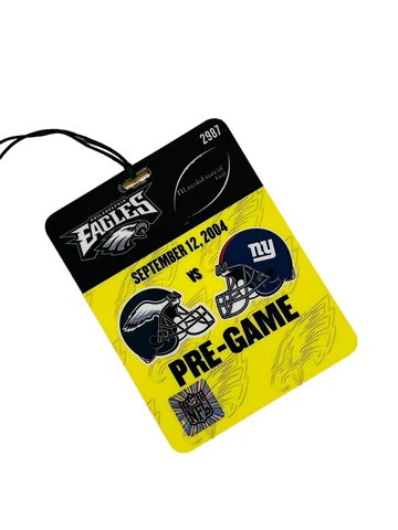 PHILADELPHIA EAGLES 2004 GIANTS 9/12/04 FIELD PASS CREDENTIAL MANNING DEBUT Cover