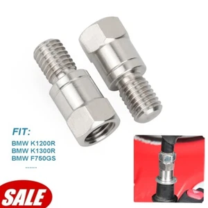 For BMW K1200R K1300R F750GS F850GS Rearview Side Mirror Adapter Screw Extension - Picture 1 of 22