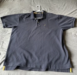 Mens Nautica Short Sleeve Black Polo Shirts Size XXL *Description* - Picture 1 of 6