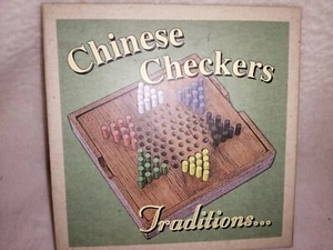 Travel Size Chinese Checkers Traditional Wooden Board Game Strategic - Picture 1 of 2