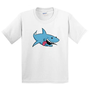 Children's Shark T Shirt - Kids Boys or girls animals tee - Picture 1 of 1