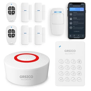 Drahtlose Hausalarmanlage 9-teiliges Set, WiFi Alarm für Zuhause mit APP Alarm (S... - Bild 1 von 8