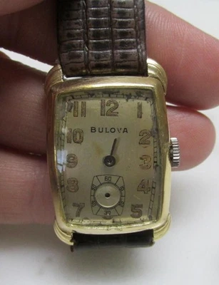 Reloj de pulsera Bulova 14K RGP vintage para hombre; 21 joyas ~ 5-A278 Foto 1 de 4