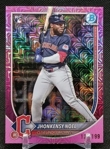 Jhonkensy Noel RC/199 Rosa Mojo Rifrattore 2025 Bowman Cromo #81 Guardiani  - Foto 1 di 9