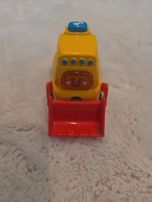 gelber V tech Tut Tut Babyflitzer Bagger - Bild 1 von 4