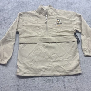 Pittsburgh Penguins NHL Size M Relaxed Fit Half Zip Pullover  Jacket Sweatshirt - Picture 1 of 7