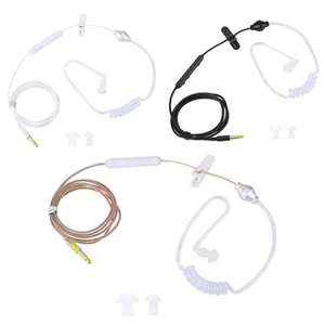 Air Tube Headset In Ear Security Earpiece Microphone for iOS Android Devices - Picture 1 of 12