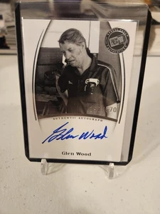 Glen Wood 2007 Press Pass Legends Auto 190/670  Authentic NASCAR RACING CARD  - Picture 1 of 2