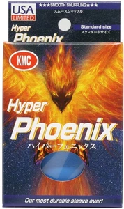 KMC Hyper Phoenix 100 ct. Standard Size Sleeves - Blue [10 packs] - Picture 1 of 1