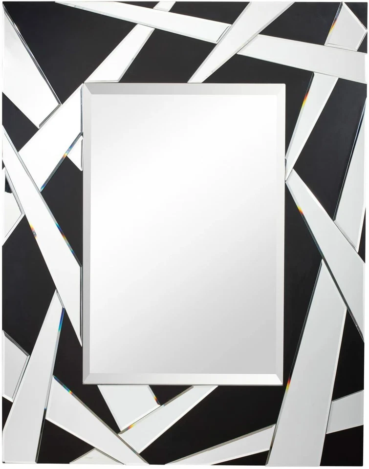 Espejo biselado Kichler 78164 Cutting Edge 46,25 pulgadas negro mate y biselado  Foto 1 de 1