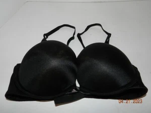 Victoria's Secret Bombshell Bra Plunge smooth black 34C - Picture 1 of 3