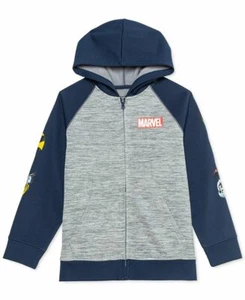 Marvel Big Boys Avengers Hero Heads Colorblocked Full-Zip Hoodie Size XL NWT - Picture 1 of 2