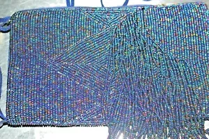 Women's Glass Bead & Sequin Purse "8 x 2" x 5" LS BOX 21 - Picture 1 of 8