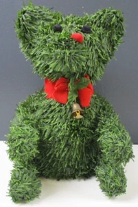 Topiary Sculpture Christmas Bear 10" Decoration - Picture 1 of 6