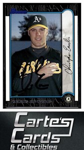 Chris Enochs 1999 Bowman #204  Oakland Athletics TTM/IP Signed Autographed