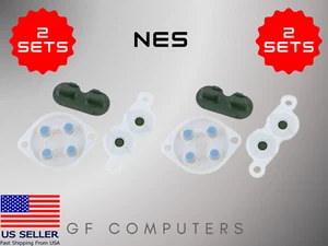 2 Sets Nintendo NES Controller Repair Kit Replacement Silicone Conductive Pads - Picture 1 of 1