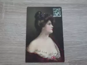 1x CPA illustrateur ANGELO ASTI Chromo datée 1907 JEUNE FILLE Raphael TUCK - Imagen 1 de 2