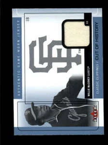 WILLIE MCCOVEY 2005 FLEER CLASSIC CLIPPINGS GAME USED JERSEY AG4654 - Picture 1 of 1