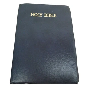 The Holy Bible Dictionary Concordance KJV 1977 Nelson Red Letter Blue Leather - Picture 1 of 8