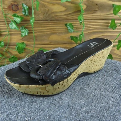 Nike Lab Serie G Mujer Sandalias Deslizables Zapatos Talla 7.5 Mediano Cuero Negro Foto 1 de 4