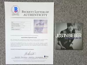 Justin Bieber CD BAS LOA A36255 signed/autograph/signiert - Picture 1 of 1