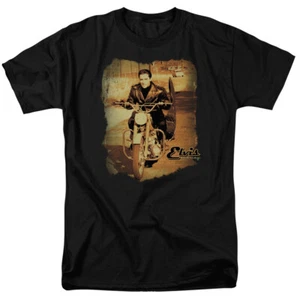 Elvis Presley T-Shirt On The Road Black Tee - Picture 1 of 1