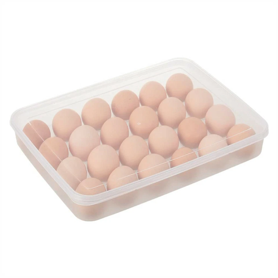Fridge Cupboard 34 Egg Holder Tray Eggs Storage Organiser Plastic Container Case