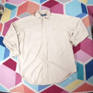 Camisa Ralph Lauren Yarmouth Abotonada Tostada Cuadros Manga Larga Talla 16 32/33 - Imagen 1 de 4