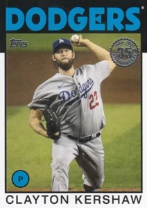 CLAYTON KERSHAW TOPPS 1986 86 RETRO 35TH ANNIVERSARY DODGERS 2021 21 - Picture 1 of 1