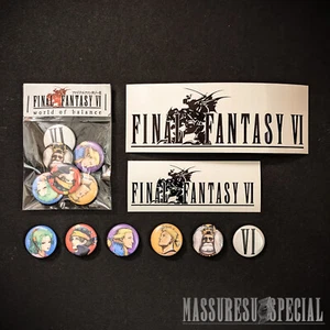 Juego de prendedores y pegatinas Final Fantasy VI [World of Balance] - FF6 FF3 Squaresoft Terra - Imagen 1 de 5