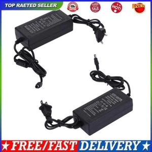 12V 4A AC to DC Power Adapter Dual Cable Converter Universal 5.5x2.1-2.5mm - Bild 1 von 12