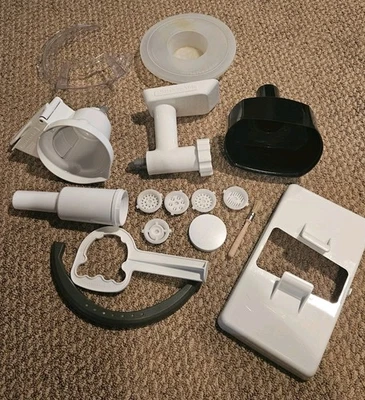 Kitchen Aid Stand Mixer Meat Grinder Attachment Lots Of Extras - Image 1 of 4