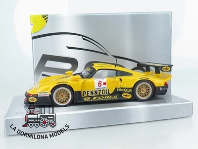 RB413 Scalextric Slot REVOSLOT RS0104 PORSCHE 911 GT1 #6 PENNZOIL TEAM G-Force - Imagen 1 de 4