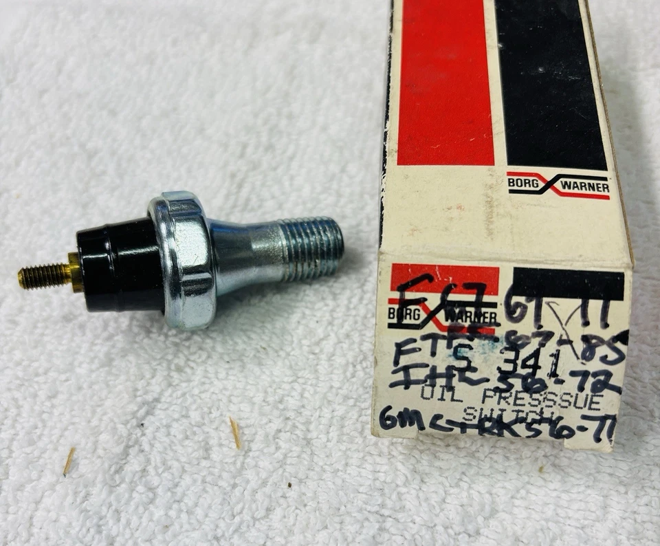Interruptor de presión de aceite vintage BWD Borg Warner S341 Ford 67-68 Lincoln 67 Mercury Foto 1 de 1