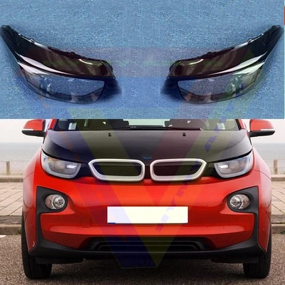 ✅Cubierta de lente de faro izquierdo+derecho + pegamento sellador para BMW i3 i3s 2014~2021 Foto 1 de 4