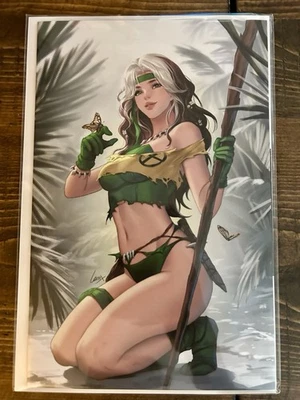 Rogue: Savage Land Vol 1 Mega Con Exclusive Leirix Li Virgin ColorSplash Variant - Image 1 of 4