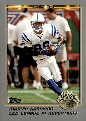 2001 Topps #289 Marvin Harrison - Image 1 of 2