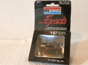 Monogram Mini Exacts 1:87 HO Scale Black '57 Chevy Bel Air - Picture 1 of 4